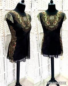 Michal Negrin Beautiful  Elegant Sexy Mini With Crystals Dress  Size  - S  - - Picture 1 of 20
