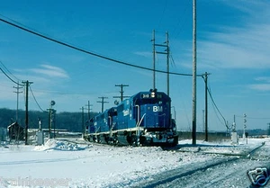 Boston & Maine (B&M) #310 @ Mechanicville Color Print - Picture 1 of 1