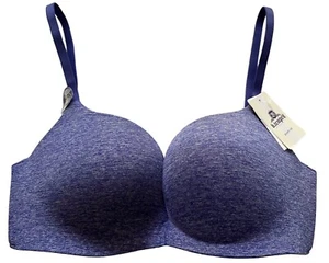 b.tempt’d by Wacoal B.Splendid Wire Free Push Up Bra 32D Blue Style 952255 New - Picture 1 of 8