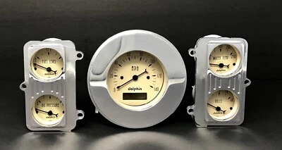 1941 1942 1943 1944 1945 1946 1947  Dodge Truck 5 Gauge Dash Panel Set Tan - Image 1 of 4