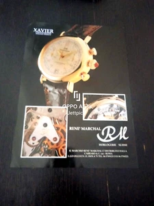 1991 XAVIER CHRONOGRAPHE ITALIAN DESIGN RENE MARCHAL WATCH OROLOGIO VINTAGE AD - Foto 1 di 1