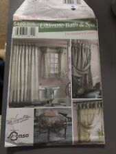 Simplicity 5480 BATHROOM&SPA ~ Shower & Window Curtains & Chair Cover Uncut FF
