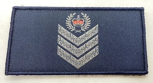 LG Rank Woven Patch #6, Dark Blue, 100mmX50mm, Police,NOT official VIC,Hook Rear - Picture 1 of 7