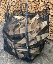 MIDI  Woodbag Holzbag 80x80x80cm BigBag Firewoodbag Brennholz  7 Stück