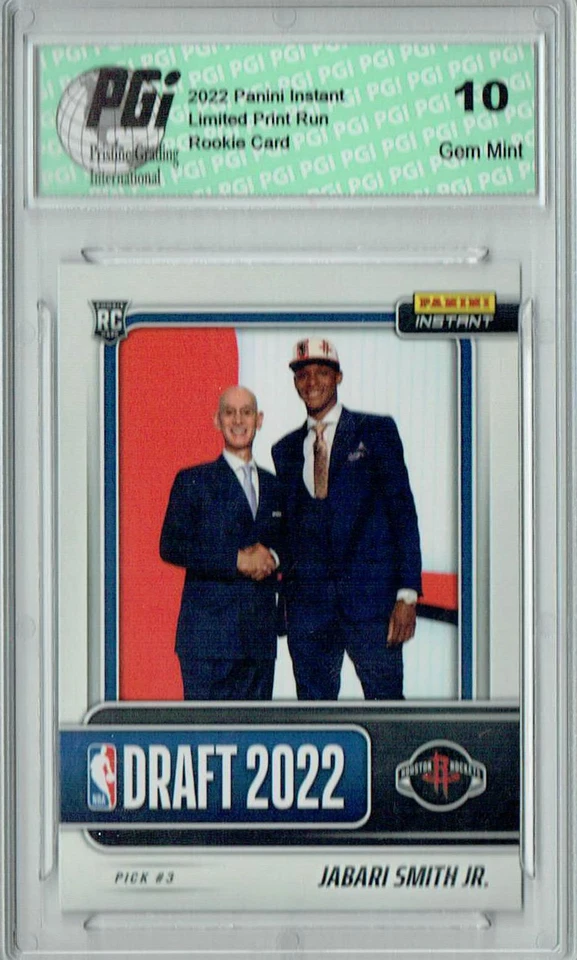 Jabari Smith Jr. 2022 Panini Instant #DN3 Draft Night 1/2235 Rookie Card PGI 10 - Image 1 of 1
