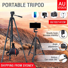 Professional Camera Tripod Stand Mount Remote + Phone Holder for iPhone Samsung