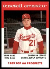 1989 Baseball America Top AA Prospects Brian Lane Chattanooga Lookouts #AA-16