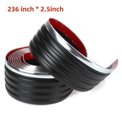 236*2.5 inch Black Side Body Trim Molding Protector Fits Chevy GMC Pickup Truck Foto 1 de 4