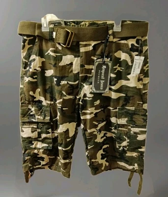 Pantalones Cortos Carga Premium Solicitud Para Hombre Talla 36 Estilo R82526 Bosque Camuflaje NUEVO  Foto 1 de 4