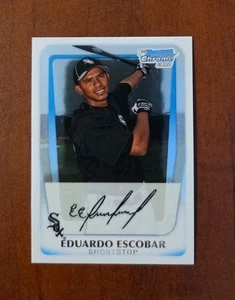 Tarjeta Bowman 2011 cromada Eduardo Escobar primera Bowman #BCP38 - Medias Blancas de Chicago - Imagen 1 de 1