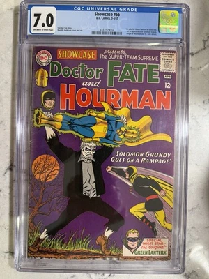 Showcase #55 CGC 7.0 OW-W 1965 DC Key Silver Age Green Lantern & Solomon Grundy - Image 1 of 2