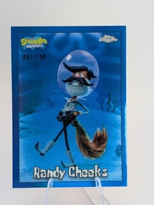 2025 Topps Chrome Spongebob Randy Cheeks rifrattore blu #112/150 - Foto 1 di 2