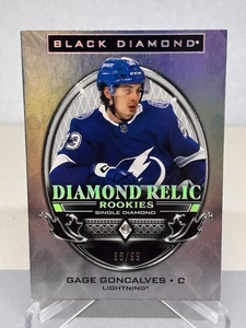 Gage Goncalves 24-25 Black Diamond Diamond Relic Rookies SP/99 #BDR-GG Tampa Bay - Bild 1 von 2