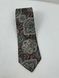 Vintage Wembley Tie Mens Paisley Necktie Classic Silk Blend Multicolor 90s - Picture 1 of 3