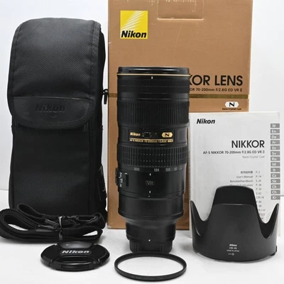 Nikon telephoto zoom lens AF-S NIKKOR 70-200mm f/2.8g ED VR II 573273 - Image 1 of 4