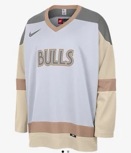 Camiseta deportiva de hockey talla M Nike para hombre Chicago Bulls NBA City Edition FZ0345-100 NUEVA - Imagen 1 de 3