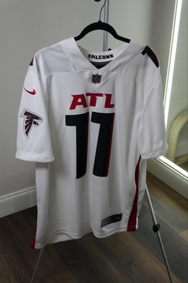 Camiseta deportiva cosida Nike NFL Atlanta Falcons #11 Julio Jones blanca Dri-Fit talla XL Foto 1 de 4