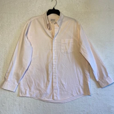 Arrow Dover Men's Light Peach Long Sleeve Button Down Shirt 17.5 34 35 - Image 1 of 4