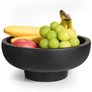 Obstschale aus Beton - große dekorative Sockelschale für Küchentheke, Ent... - Bild 1 von 7