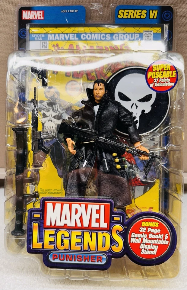 ToyBiz Marvel Legends Series VI 6 The Punisher Thomas Jane Movie Figure 2004