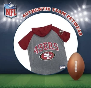 Official NFL Pet Wear San Francisco 49ERS Hoodie for Dogs & Cats XS - Picture 1 of 12