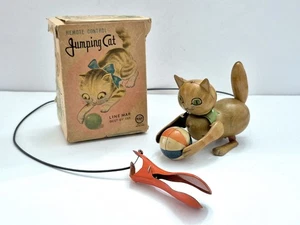 Vintage Linemar Marx Jumping Cat Toy 5" Remote Control In Original Box Japan   - Picture 1 of 21