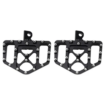 Juego de estriberas para Harley Davidson Softail Dyna Touring negro CNC aluminio L&R Foto 1 de 4