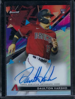 2021 Topps Finest - Finest Autographs Daulton Varsho #FA-DV (AU, RC) - Image 1 of 2