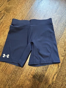 Under Armour, Kids Biker/compression Shorts, Dark Blue, Size XS - Picture 1 of 6