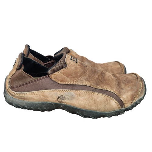 Scarpe Timberland uomo 9 M mocassini comodi da trekking in pelle marrone 88066