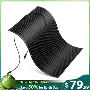 150W Mono Flexible Solar Panel 12V Power Charge Camping Home RV Battery Higher - Picture 1 of 13
