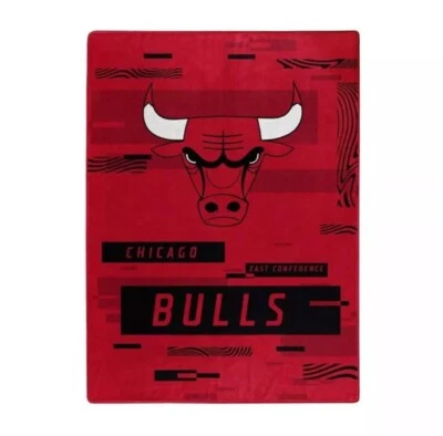 Chicago Bulls Super Sized Plush Blanket 60 x 80 - Image 1 of 4