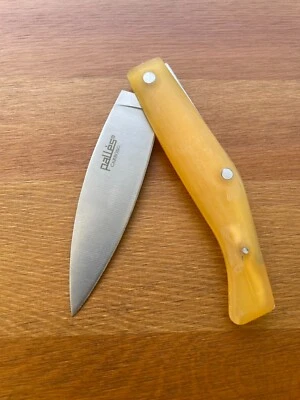 3.93" Pallés Carbono Navaja Pocket Knife Carbon Steel Blade ABS Handle Slipjoint Foto 1 de 4