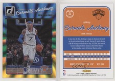 2016-17 Panini Donruss Green and Yellow Holo Laser Carmelo Anthony #59