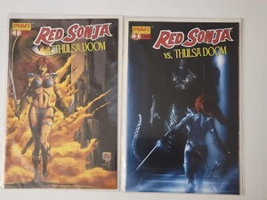 2005 - 2006 Dynamite Red Sonja vs. Thulsa Doom Lot #1 & #3 First Printing - Picture 1 of 1