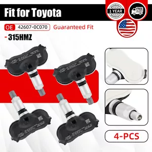 4x 42607-0C070 Tire Pressure Monitoring Sensor TPMS for Toyota Tundra 2007-2017 - Picture 1 of 12