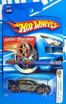 Hot Wheels 2005 First Editions Torpedoes #46 Subaru WRX Flat Black com FTEs - Imagem 1 de 2