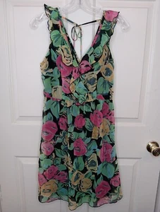 Johnny Martin Junior's Floral Ruffle Sleeveless Dress Size 9 - Picture 1 of 7