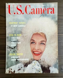 U.S. Camera Magazine 1958 Snow Photography Christmas Cards Atkeson's Kim Novak