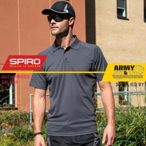 Mens Performance Air Cool Polo T-Shirt Breathable Stretch Quick Dry Sports Work - Picture 1 of 24