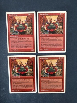 MTG 4X 5TH EDITION GOBLIN KING MAGIC THE GATHERING ENGLISH CREATURE RARE RED - Image 1 of 4
