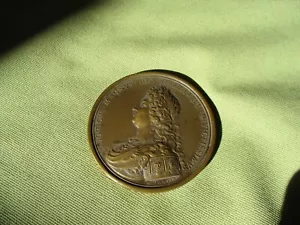 COMMEMORATIYE BRONZE MEDALLION - LUDOVICUS MAGNUS REX GALLIARUM INVICTIS. 1680 - Picture 1 of 10