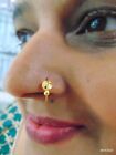 18Kt Gold Nosepin Nosering Nose Stud Ornaments Handmade Body Piercing Jewellery