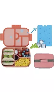 Ponydash Lunch Box Kids with Ice Pack - Keeping Cool for 4-5 Hours, Pink 21  - Picture 1 of 7