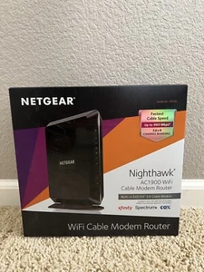 Netgear AC1900 Kabel WiFi Modem Router C6900-100NAS - Zdjęcie 1 z 9