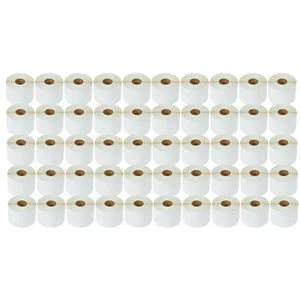 50Rolls 57mm x 32mm Multipurpose 1000 Labels for DYMO LabelWriters 30334 - Picture 1 of 12