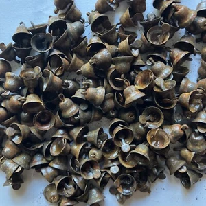 108 Primitive Rusty Liberty Bell Bells 10mm 3/8 in 3/8" SMALL Christmas Crafts * - Picture 1 of 8