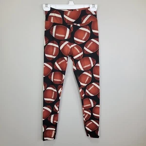 SH Football Print Leggings One Size Fits All - Picture 1 of 6