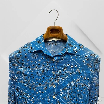 Jen’s Pirate Booty Jolene Blouse Button Down Shirt Long Sleeves 100% Rayon XS - Image 1 of 4