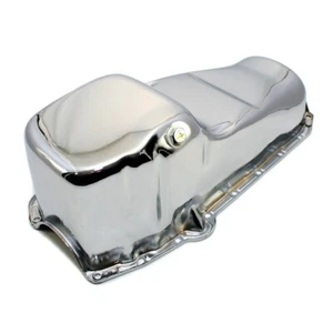 58-79 SBC Chrome Stock Capacity Oil Pan 283 305 327 350 400 Small Block Chevy - Picture 1 of 3